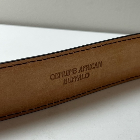 Brookes & Hyde Cincinnati $850 Genuine African Buffalo Belt Brand New? 36W - Picture 9 of 12